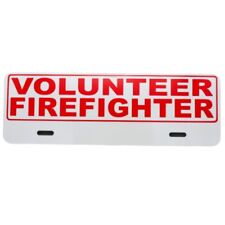 Volunteer Firefighter License Plate Topper