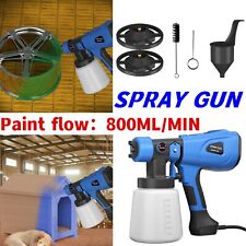 600w Electric Paint Spray Gun Sprayer Turbine Hvlp Home Fence Garden Furniture