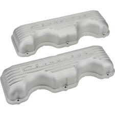 Fits Chevy 348409 Finned Aluminum Valve Covers Plain