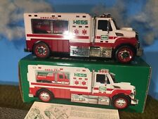 Hess Truck  Ambulance And Rescue With Activated Sirens And Lights New In Box 