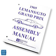1969 Lemans Gto Grand Prix Factory Gm Assembly Manual Each