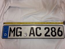 Germany European Old Car License Plate 20-inches Mgac286