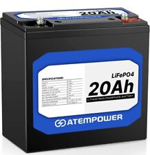 12v 20ah Lithium Battery Lifepo4 Phosphate Fast Charging Rechargeable Deep Cycle