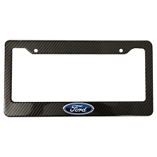 Ford F150 Mustang Carbon Fiber Metal License Plate Frame Car Truck Suv New Us