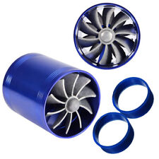 Aluminum Alloy Car Air Intake Turbonator Fan Turbine Turbo Gas Fuel Saver