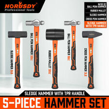 5-pcs Hammer Setball Pein Hammerrubber Malletsledge Hammercross Pein Hammer