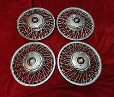 Buick 14 Spoke Hubcaps Wire Wheel Covers 1988 1989 1990 1991 1992 1993 1994