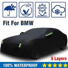 For Bmw 530 540 5layes Full Car Cover 100 Waterproof Sun All-weathe Protection