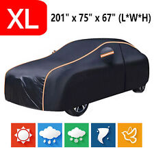 Heavy Duty Full Car Cover Waterproof Outdoor Sun Uv Protection Fit For 4.7-5.1m