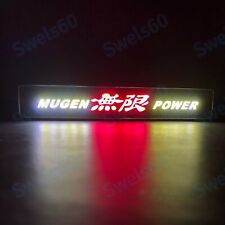 Led Jdm Mugen Power Logo Light Car Front Grille Badge Illuminated Decal Sticker