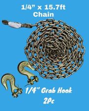 Tow Chain 14 X 15.7 Tow Chain With Clevis Hooks Heavy Duty