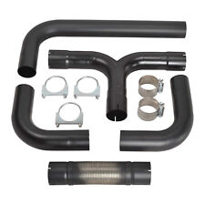 5 Inch T Pipe Kit Dual Smoker Exhaust Stack System Dual Diesel Stack Kit Co...