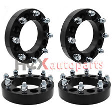 4x 1.5 8x6.5 To 8x180 8 Lug Black Wheel Spacers Adapter For Chevy Gmc 2500 Hd