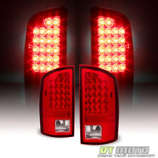 2007-2008 Dodge Ram 1500 07-09 2500 3500 Red Clear Led Tail Lights Signal Lamps