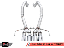 Awe Tuning Track Edition Axleback Exhaust Silver Tips For Chevy C7 Corvette W...
