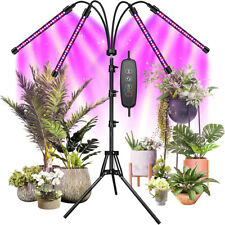 Led Grow Light With Stand For Indoor Plants Full Spectrum Plant Grow Lamp 4 Head