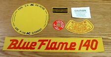 1956 1957 Chevy Engine Compartment Decal Set 6 Cyl Blue Flame 140 Usa Made 
