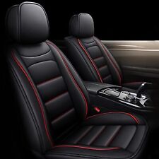 For Dodge Nitro 2010-2012 Red Lines Car 5-seat Covers Cushion Pad Fuax Leather