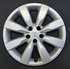 One Wheel Cover Hubcap 2014-2018 Toyota Corolla 16 Silver 61172 Used