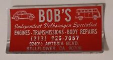 Vintage Bobs Volkswagen Specialist - Original 1970s Racing Decalsticker Vw