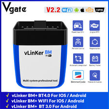 Vgate Vlinker Bm Obd2 Scanner Bluetooth 3.04.0wifi Obd2 Car Diagnostic Tools