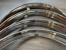 Early 1930s Ford 16 Ribbed Wheel Beauty Rings Set Hot Rat Rod 1882-65