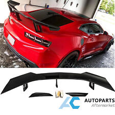Rear Spoiler Trunk Wing For 2016- Chevy Camaro Zl1 1le Style Gloss Black