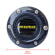 Jdm Momo Steering Wheel Center Cap Aluminum Carbon Fiber Horn Button 6 Hole