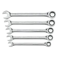 Gearwrench Ratcheting Combination Wrench Set 5 Pc Metric 12pt 93004d