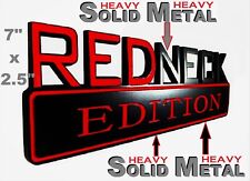 Solid Metal Redneck Edition Beautiful Emblem Gmc 1500 Tailgate Door Lid Decal