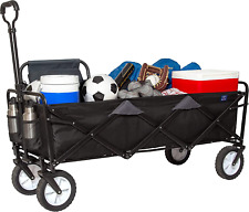 52 Extra Long Extender Wagon Cart Heavy Duty Collapsible Wagon Cart With All-te