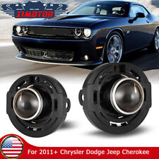 Fog Lights For 15-19 Dodge Challenger Projector Clear Glass Lens Pair Car Lamps
