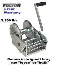 Fulton 2 Speed Trailer Winch 3700 Lbs W Brake Z-max 600 Zinc Cable Use Boat