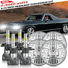 5 34 5.75 Inch Led Headlight Hilo Drl 4pcs For Ford Galaxie 500 1962-74
