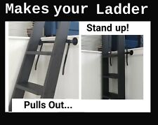 Ladder Hardware Kit - Makes Your Ladder Stand Up Library Loft Cabin