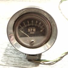 Rare Vintage Dixco 8k Tachometer 8000 Rpm Pedestal Mount Tach Gasser Ratrod 5003