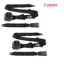 2pcs Universal 3 Point Retractable Seat Belts For 1982-1995 Jeep Cj Yj Wrangler