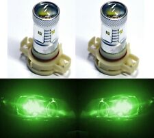 Led 30w Ps24w 5202 H16 Green Two Bulbs Fog Light Replacement Lamp Show Use