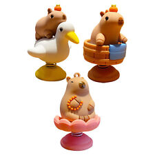 Car Capybara Figurines Decorations Dashboard Sculpture Animal Ornament