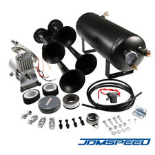 Loud System Train Horn Kit For Truck Car Wit 1.5g Air Tank 150psi 4 Trumpets
