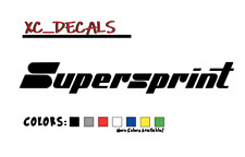 Supersprint X2 Pair Decal Sticker Graphics Logo Racing Exhaust Bmw