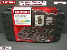 Craftsman Hand Tools 8 Pc Impact Accessory Set In Case - Pinless Universals