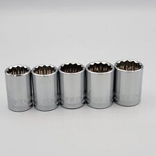 New 12 Drive Craftsman Sockets 12 Point Metric Lot Of 5 17mm - 21mm