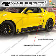 For 15-19 Ford Mustang Quarter Panel Side Scoops Window Louver Cover Body Kit