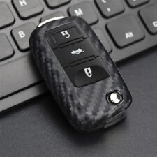 Carbon Fiber Full Cover Soft Silicone Car Key Fob Case For Volkswagen Gti Golf