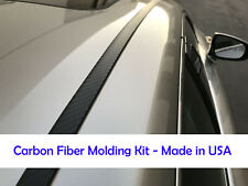 For Chevy 2005-2018 Vehicles 2pcs Flexible Carbon Fiber Roof Trim Molding Kit