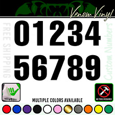 Racing Numbers Custom Vinyl Decal Sticker Car Truck Plate Bmx Dirt Bike 062