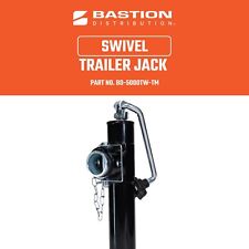 Swivel Trailer Jack Weld-on Pipe Mount 5000lb Capacity Fits 3 To 4 Tongues