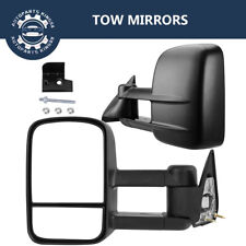 Pair Tow Mirrors For 88-98 Chevy Gmc C1500 C2500 C3500 K1500 K2500 K3500 Manual