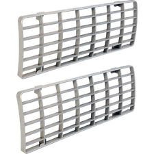 1970 Ford F100f250f350 Pickup Truck Front Grille Inserts Argent Silver Pair